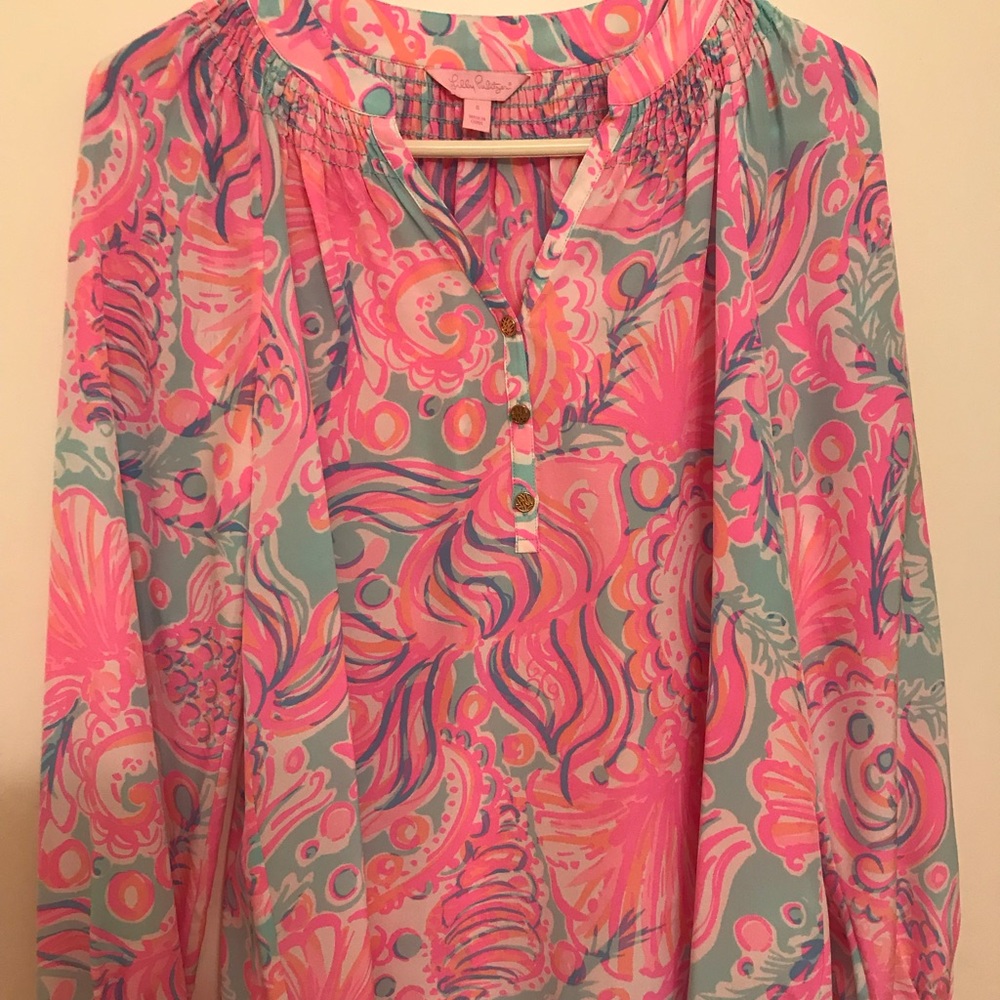 EUC Lilly Pulitzer too much bubbly Elsa Small